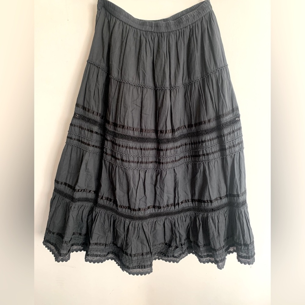 Hippie Cotton Maxi Skirt